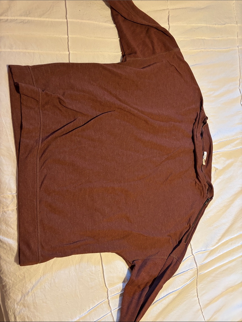 Women’s Crewneck Long-Sleeve Shirt - Brown